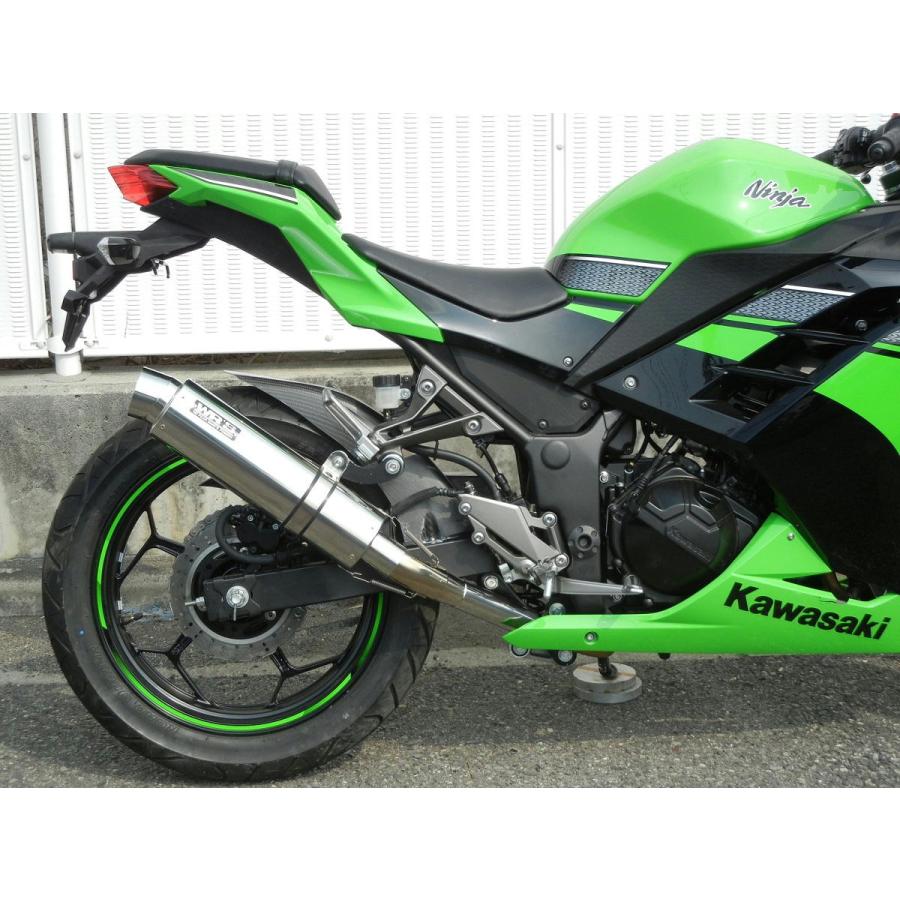 Ninja250　ダブルアールズサイレンサー WR'S ダブルアールズ ラウンド ステンレスサイレンサー スリップ