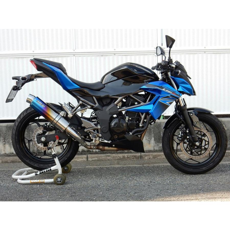 WR'S ステンレス/焼き色チタン　BK1455JM WR'S スリップオンマフラー ラウンド/焼き色チタンサイレンサー