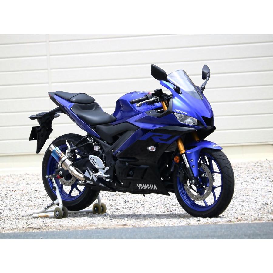 WR'S マフラー YAMAHA YZF-25 YZF-R3用　焼き色チタン WR'S（ダブルアールズ） バイク マフラー 2015-2021 YZF-R25 (JBK