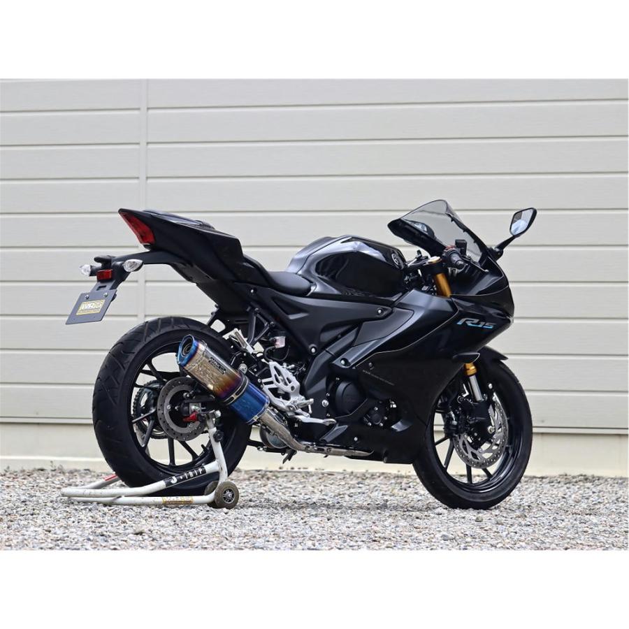 ダブルアールズ WR'S SS-OVAL 焼き色チタンタイプ フルエキゾースト YZF-R125・MT-125 【8BJ-RE45J】/YZF-R15 【8BK-RG86J】｜neteceterashop｜08