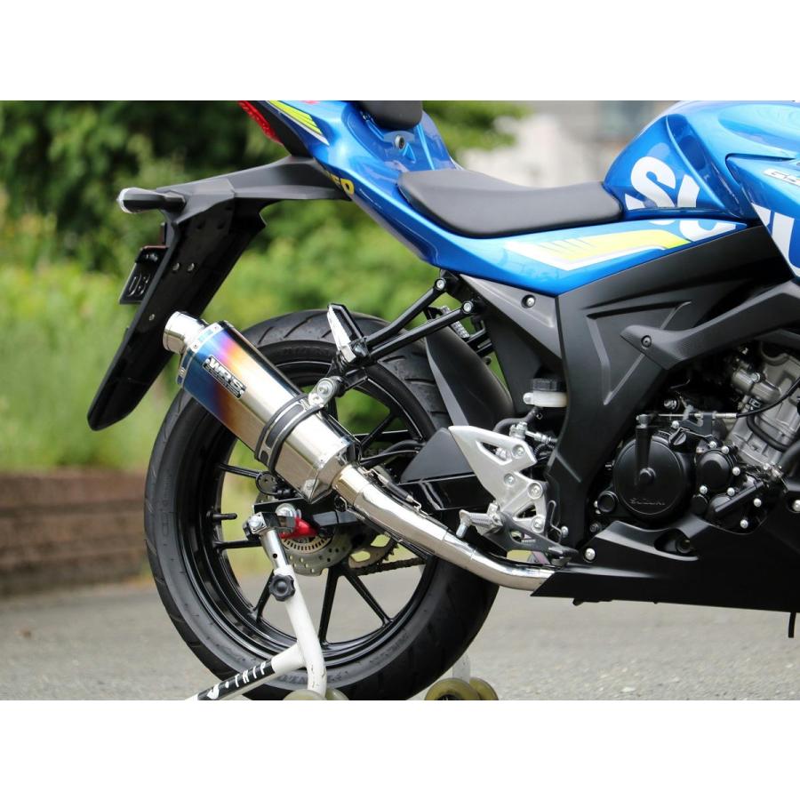 ダブルアールズ WR'S バイク マフラー 2018-2021 GSX-S125 (2BJ-DL32B)/ GSX-S150 (逆輸入車) ST-OVAL 焼き色タイプ フルエキゾースト JMCA認証の画像