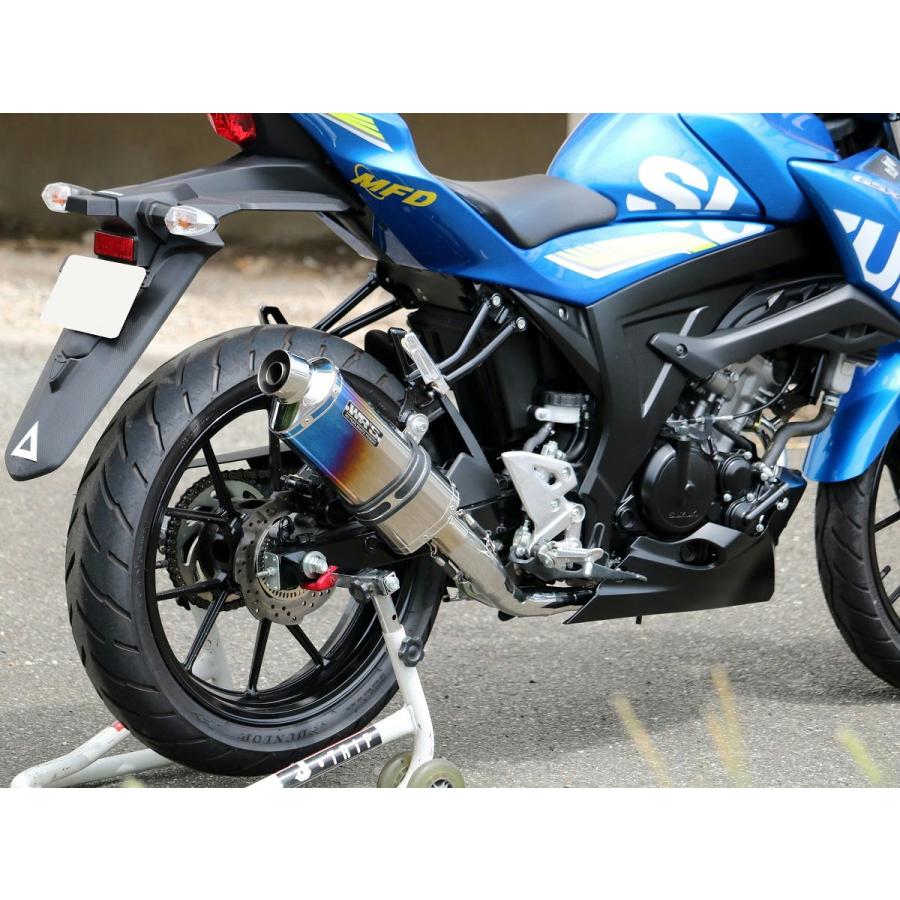 ダブルアールズ WR'S バイク マフラー 2018-2021 GSX-S125 (2BJ-DL32B)/ GSX-S150 (逆輸入車) ST-OVAL 焼き色タイプ フルエキゾースト JMCA認証の画像