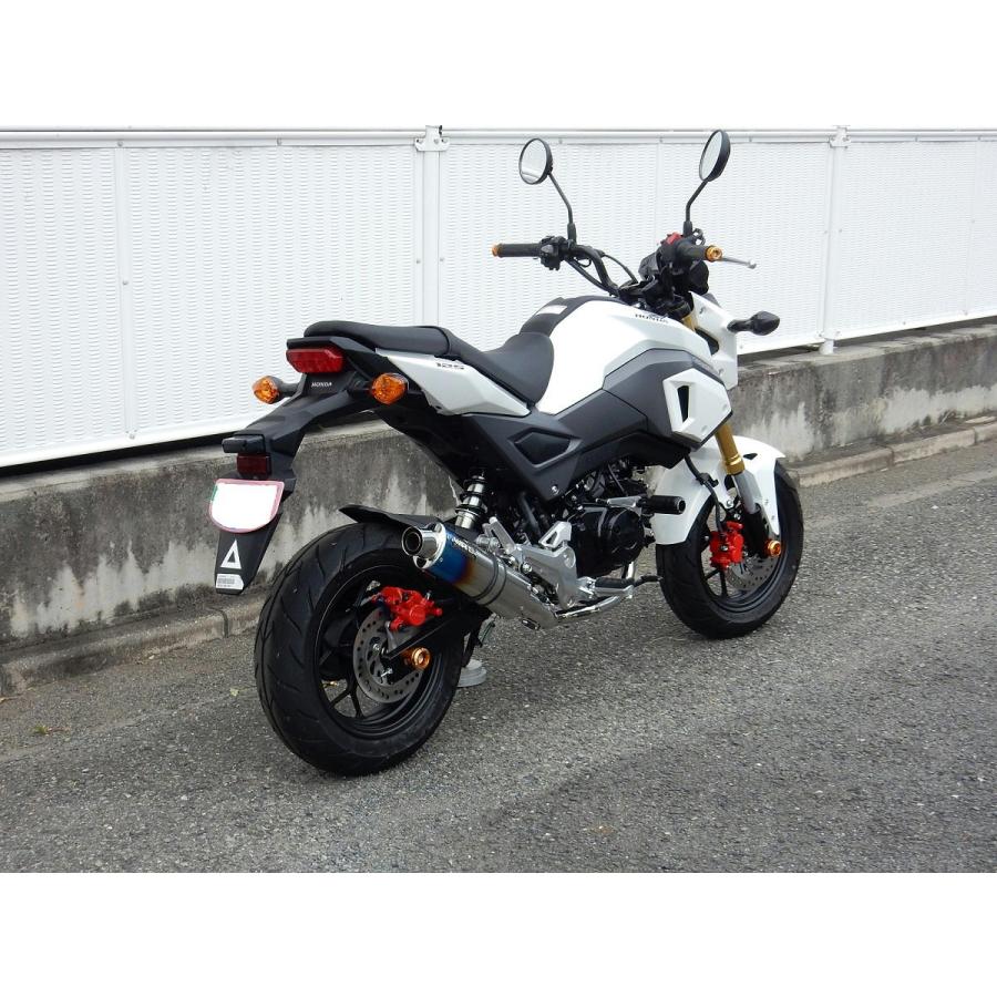 WR'sフルエキゾーストマフラー グロム JC75 JC61 ソリッドチタン