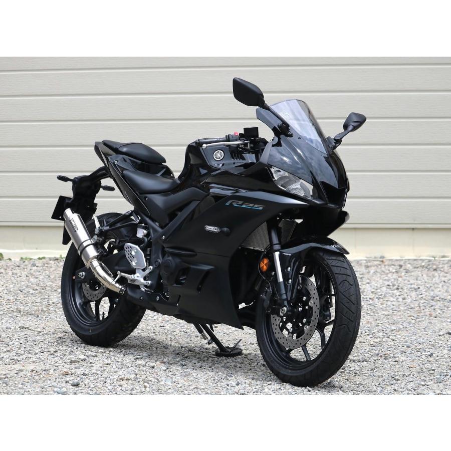 YZF-R25 WR'S 異型 チタン オーバル スリップオン マフラー R3 WR'S（ダブルアールズ） YZF-R3/MT-03 SS-OVALスリップオン
