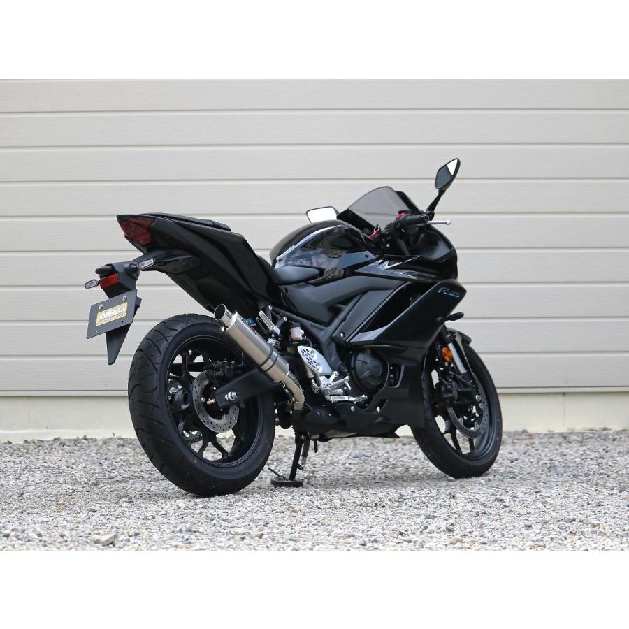 YZF-R25 WR'S 異型 チタン オーバル スリップオン マフラー R3 WR WR'S YAMAHA YZF-R25 / YZF-R3 '18年・'19年〜 チタン