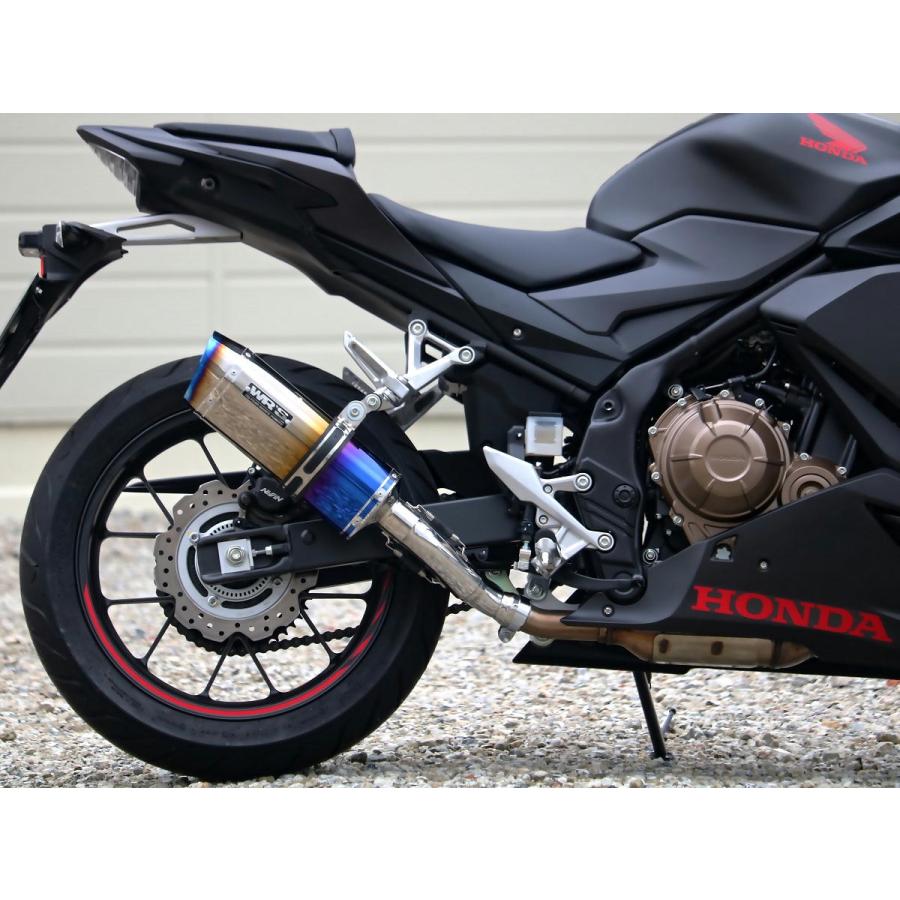 CBR400R WRSマフラー 2022 8BLNC56 美品 WR'S（ダブルアールズ） バイク マフラー 2019-2021・2022-2023
