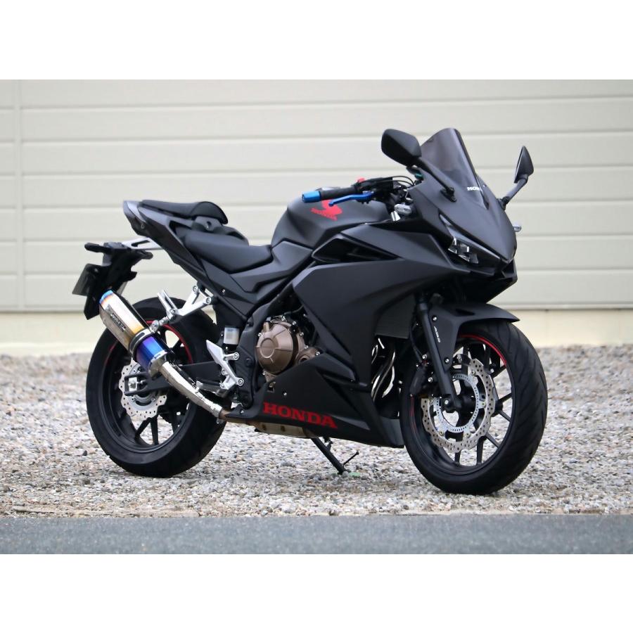 ダブルアールズ WR'S バイク マフラー 2019-2021・2022-2023 CBR400R /400X (2BL-NC56)(8BL-NC56) SS-OVAL 焼き色タイプ（チタンシェル） スリップオン JMCA認証_2
