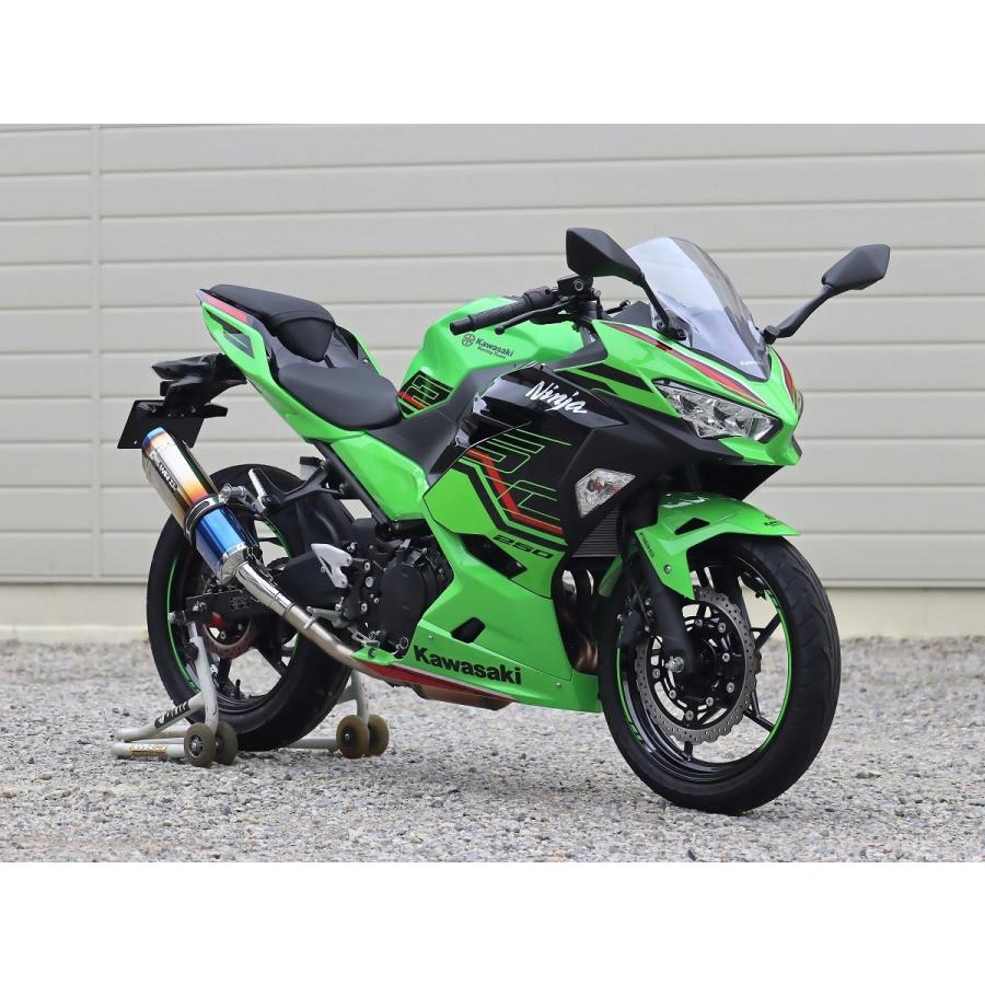 WR'S　マフラー　SS-OVAL 焼き色タイプ　ニンジャ250 ダブルアールズ Ninja250（ニンジャ）18年 SS-OVAL スリップオンマフラー 焼き色