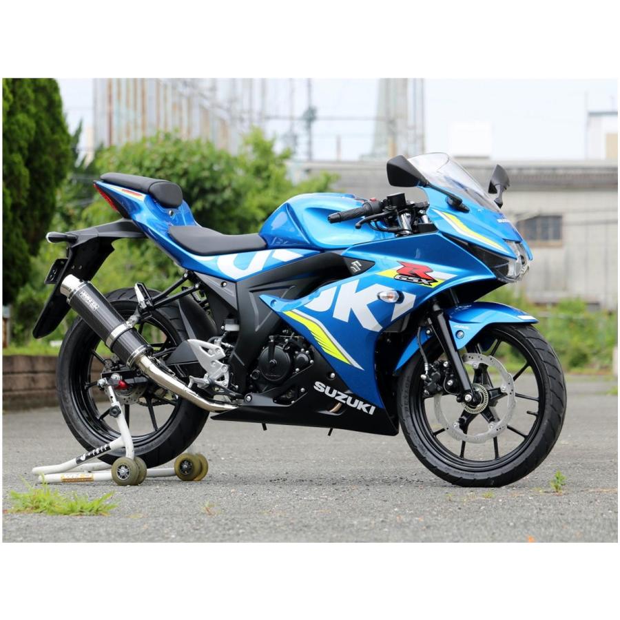 GSX R125 150 WR’s ダブルアールズ JMCA マフラー WR'S ダブルアールズ ラウンド カーボンサイレンサー フル
