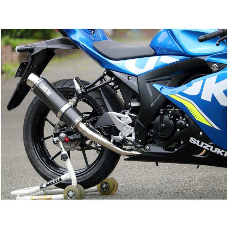 GSX R125 150 WR’s ダブルアールズ JMCA マフラー WR'S ダブルアールズ ラウンド カーボンサイレンサー フル