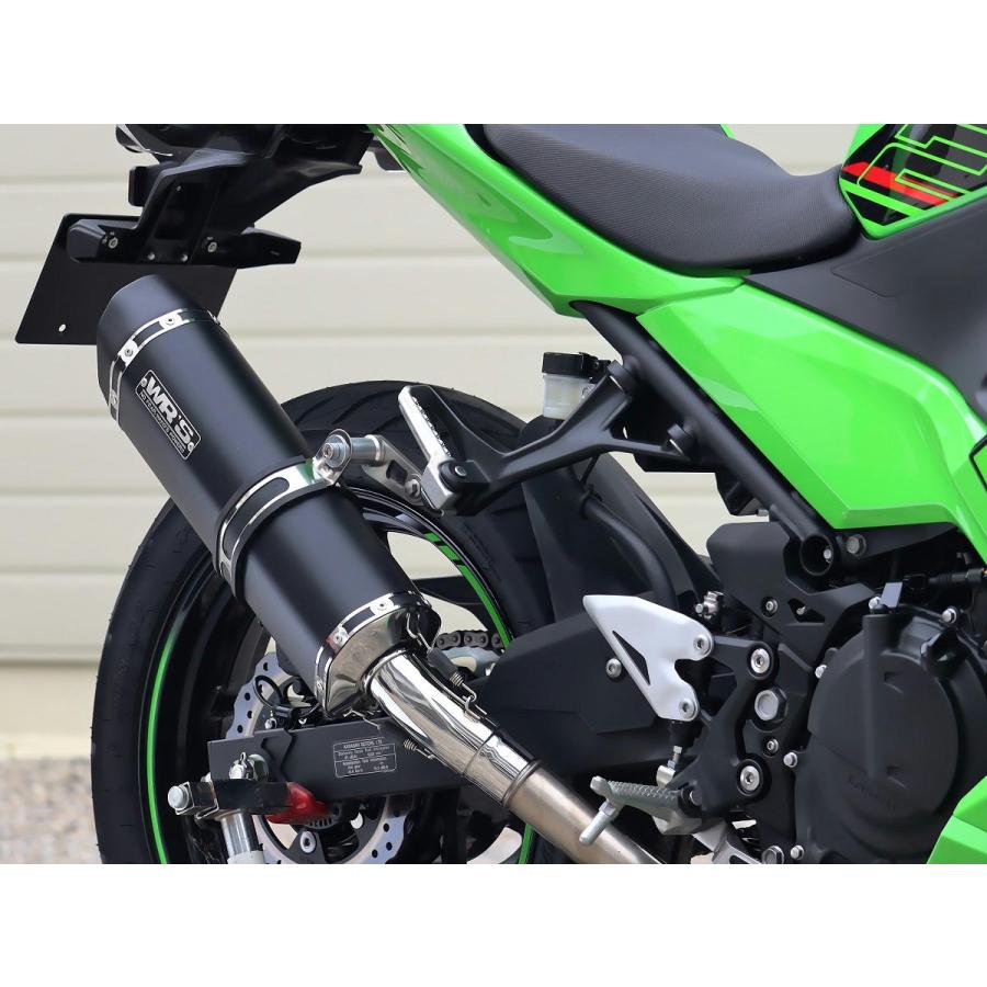 WR'S 2022 -YZF-R25/MT-25用 マフラー WR'S ダブルアールズ SS-OVAL F-BLACK TITAN スリップオン JMCA