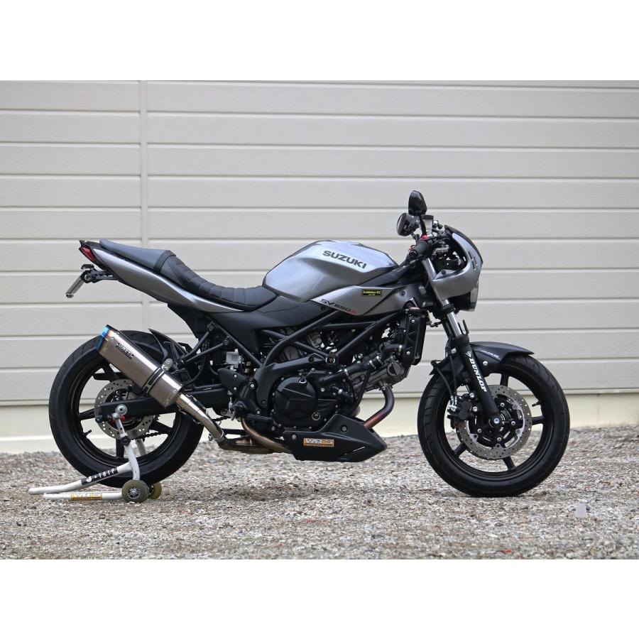 SV650X ABS WR'S SS-OVALタイプスリップオンマフラー WR'S ダブルアールズ SS-OVAL ソリッドタイプ スリップオン JMCA認証
