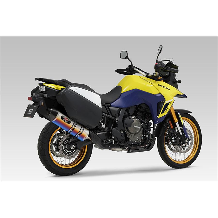 ヨシムラ YOSHIMURA Slip-On R-77Jサイクロン EXPORT SPEC 政府認証 V-STROM800DE '2023〜'2025 SMC メタルマジックカバー/カーボンエンドの画像