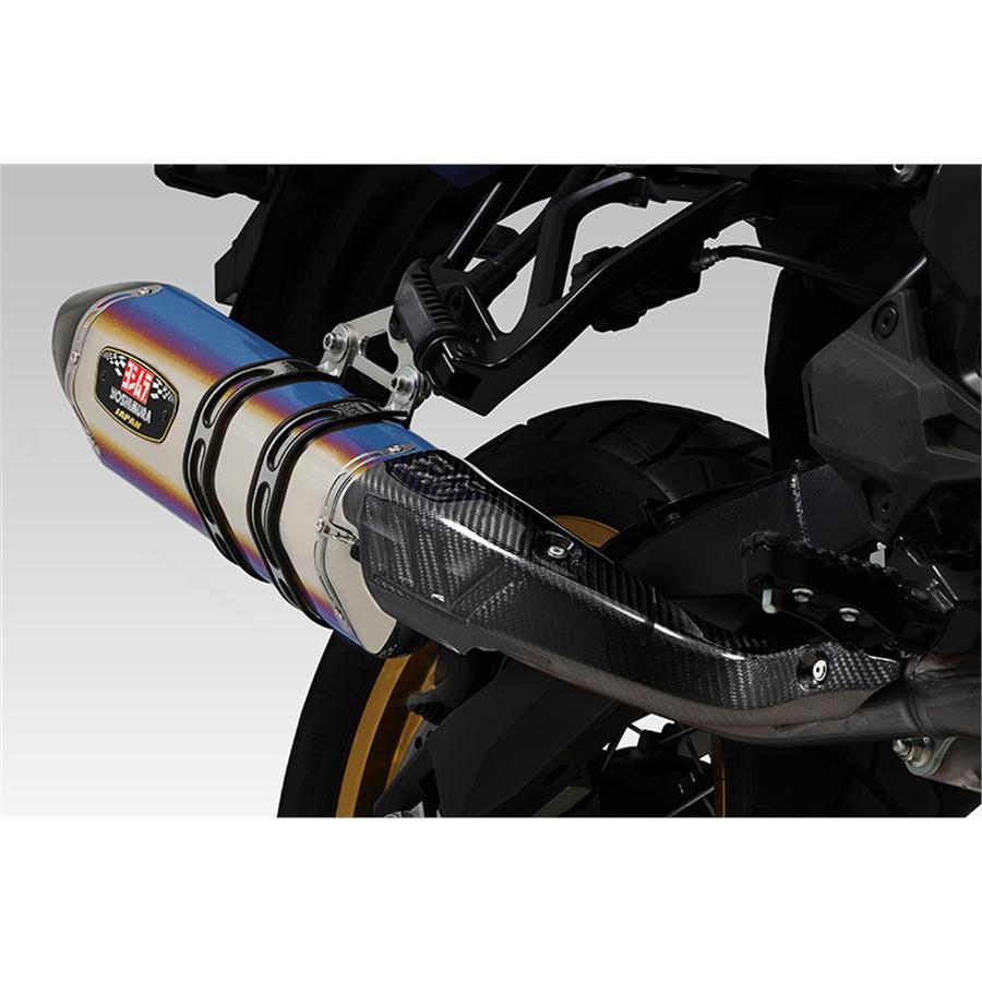 ヨシムラ YOSHIMURA Slip-On R-77Jサイクロン EXPORT SPEC 政府認証 V-STROM800DE '2023〜'2025 SMC メタルマジックカバー/カーボンエンドの画像