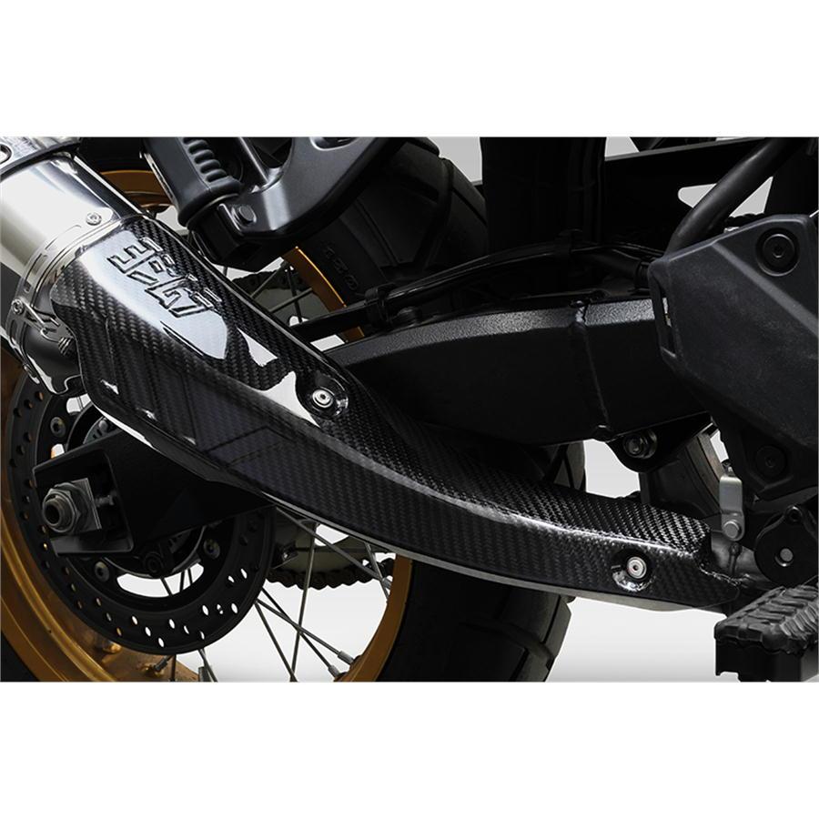 ヨシムラ YOSHIMURA Slip-On R-77Jサイクロン EXPORT SPEC 政府認証 V-STROM800DE '2023〜'2025 SMC メタルマジックカバー/カーボンエンドの画像