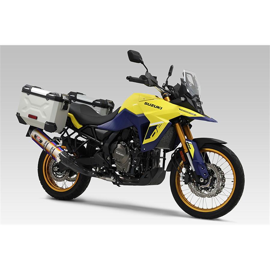 ヨシムラ YOSHIMURA Slip-On R-77Jサイクロン EXPORT SPEC 政府認証 V-STROM800DE '2023〜'2025 SMC メタルマジックカバー/カーボンエンドの画像