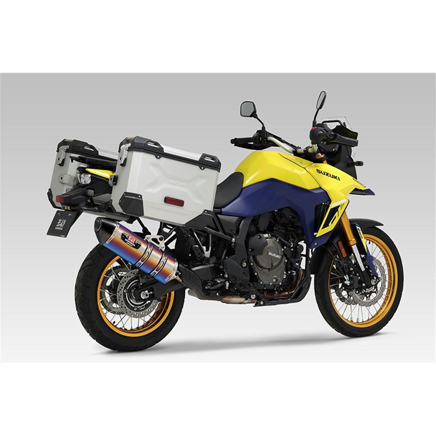 ヨシムラ YOSHIMURA Slip-On R-77Jサイクロン EXPORT SPEC 政府認証 V-STROM800DE '2023〜'2025 SMC メタルマジックカバー/カーボンエンドの画像