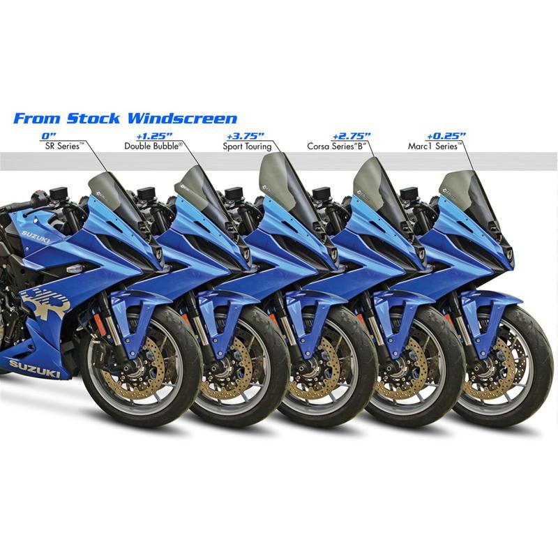 ゼログラビティ　スモークスクリーン　コルサ　GSX-8R用スクリーン ZERO GRAVITY（ゼログラビティ） スクリーン コルサ スモーク GSX-8R