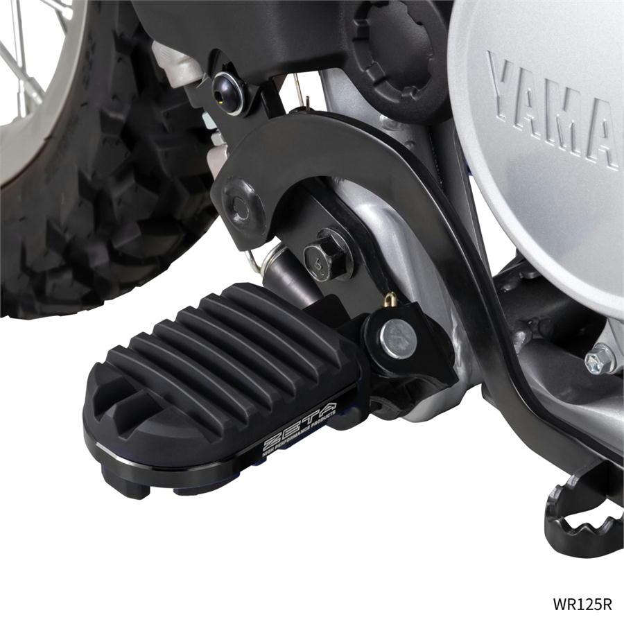 ジータレーシング ZETA アドベンチャーフットペグ WR125R ブラック