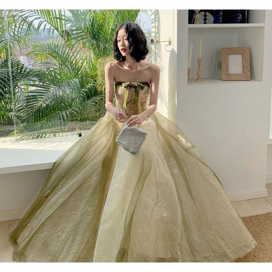 激安特価 カラードレス パーティードレス 二次会ドレス ワンピース ラベンダー 人気 結婚式 ウェディングドレス ロングドレス 演奏会用ドレス 花嫁ドレス 二次会 カラードレス カラー 画面色