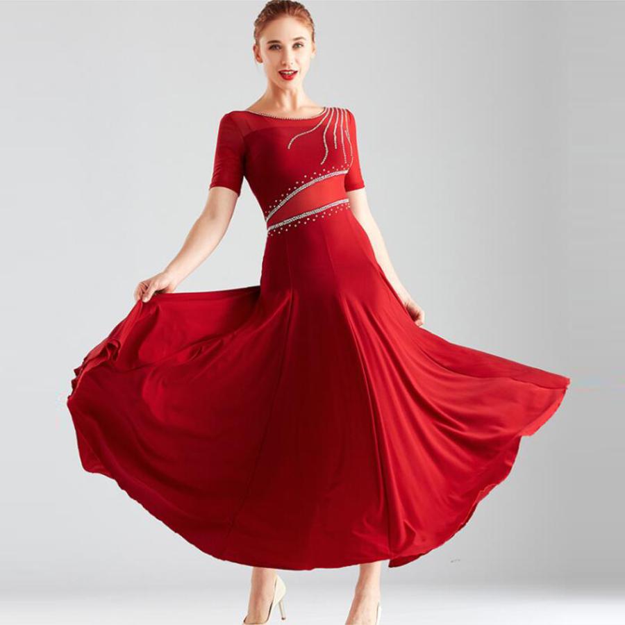 特価 社交ダンス衣装 ワンピース モダンダンス ワルツ専用ドレス レッスン着 ルンバ サンバ 練習競技着デモ用 セミオーダー可 全2色 Babylonrooftop Com Au