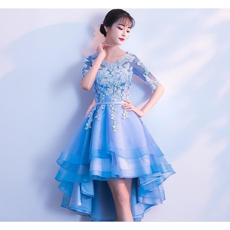 前短後長 カラードレス ミニ パーティードレス コンサート ワンピース 花嫁ウェディングドレス結婚式 披露宴 二次会 演奏会 公演礼装 写真撮影衣 Dklf10 Netfirststore 通販 Yahoo ショッピング