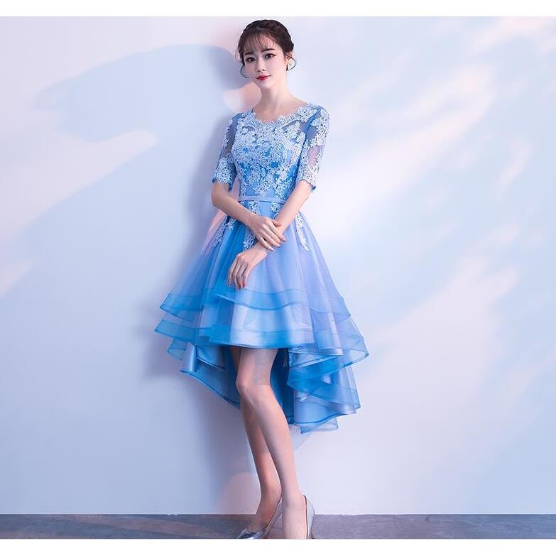 前短後長 カラードレス ミニ パーティードレス コンサート ワンピース 花嫁ウェディングドレス結婚式 披露宴 二次会 演奏会 公演礼装 写真撮影衣 Dklf10 Netfirststore 通販 Yahoo ショッピング