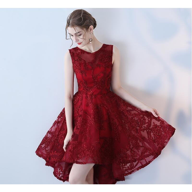 前短後長 ウェディングドレス ミニドレス 赤字覚悟 二次会 カラー ウエディング 花嫁 結婚式披露宴 発表会 ショート丈 Dklf14 Netfirststore 通販 Yahoo ショッピング