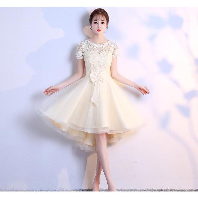 ウェディングドレス ミニドレス 赤字覚悟 二次会 カラー ウエディング 花嫁 結婚式披露宴 発表会 ショート丈 Dklf71 Netfirststore 通販 Yahoo ショッピング