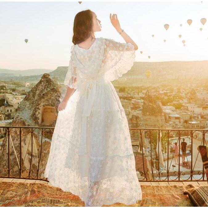 ワンピース レディース 夏 マキシワンピース ボートネック 白レース ワンピース 韓国風 膝丈 ロング丈ワンピース オフショルダー オシャレ 上品 旅行 海デート Mmgx173 Netfirststore 通販 Yahoo ショッピング