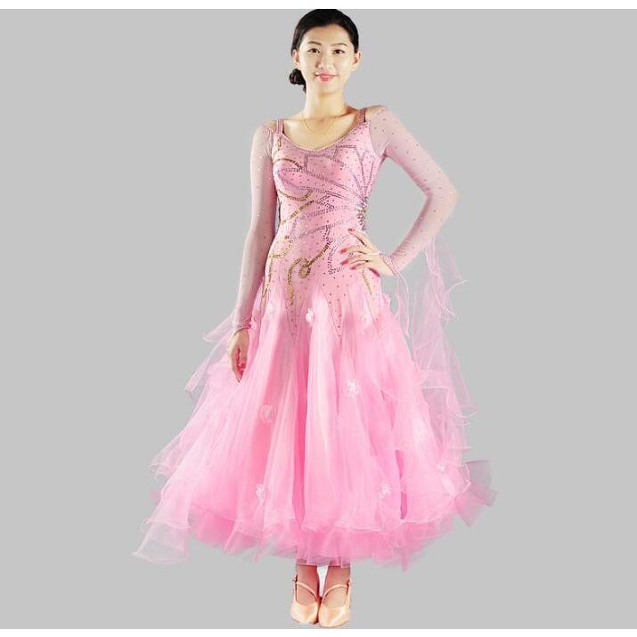 海外最新 受注生産 オーダーメード 社交ダンスドレス ラテンドレス モダンドレス ロングスカート ダンスウエア 競技 デモ ダンス衣装 ワンピース 格安即決 Blog Finibr Com