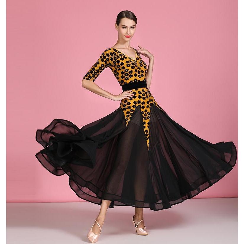 新作 社交ダンス衣装 ワンピース モダンダンス ワルツ専用ドレス レッスン着 ルンバ サンバ 練習競技着デモ用 スタンダード発表会用演出服 S7042 S1879 Netfirststore 通販 Yahoo ショッピング