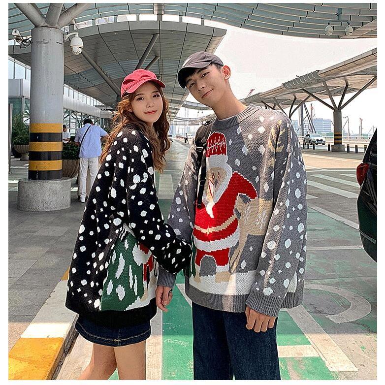 クリスマス ニットセーター トップス ペアルック カップル 恋人プレゼント メンズ レディースニット ゆったり 長袖 可愛い 秋冬 Sdmy08 Netfirststore 通販 Yahoo ショッピング