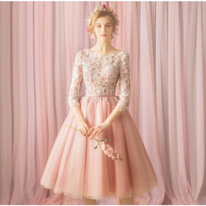 絶対一番安い ウェディングドレス ミモレ丈 花嫁 二次会 ドレス カラードレス 結婚式手作り ウエディングドレス ワンピース ミニドレス ミディアム丈 白 パーティードレス コンビニ受取対応商品 Toscelikspecialsteel Com