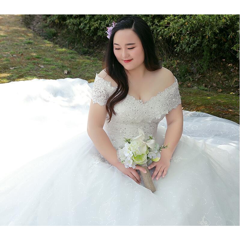 大きいサイズ 結婚式 花嫁 ロングトレーン ウェディングドレス 高級ウエディングドレス格安 激安お花嫁ドレス結婚式 二次会 パーディ Twhs05 Netfirststore 通販 Yahoo ショッピング