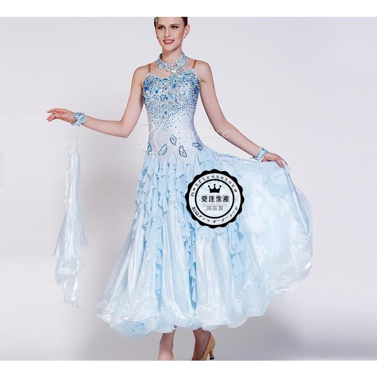 好評 オーダーメード 社交ダンスドレス ラテンドレス モダンドレス ロングスカート ダンスウエア 競技 デモ ダンス衣装 ワンピース 豪華 高い素材 Kuljic Com