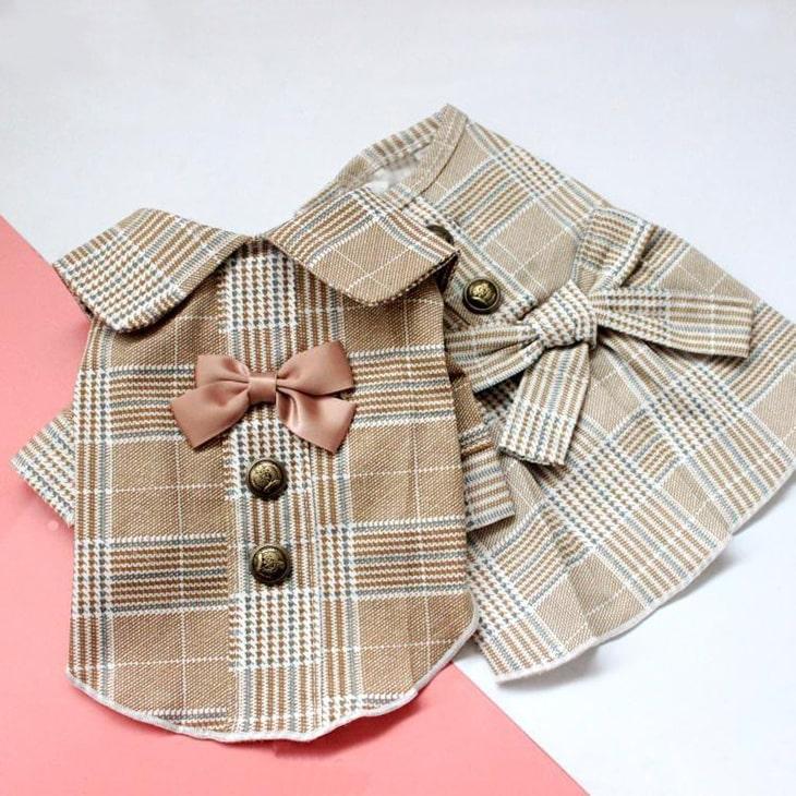 犬 タキシード 超可愛い! 犬 服 ペット服 ワンピース タキシード カップル お揃い 双子コーデ 選べる お散歩 ドッグウェア メール便OK 【a018】【送料無料】 |  | 01