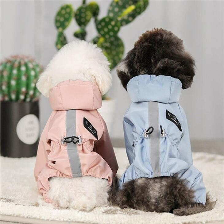 【最終値下げ】【雨対策】犬用レインコート おしゃれ 秋服 新作 フード付きウィンドブレーカー 超可愛いペットウェア サイズ豊富 メール便OK【a095】 |  | 04