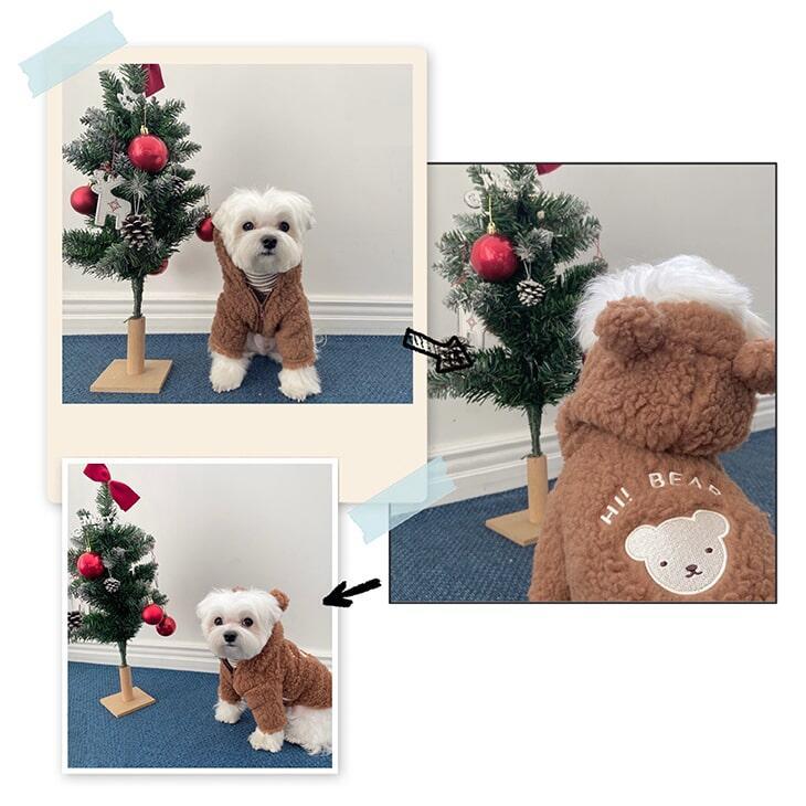 【新作】犬 服 超可愛い! 小型犬 ペットウェア お散歩 もこもこ 秋冬 服 ベスト ドッグウェア 抜け毛防止 ペット服 犬服 猫服 犬用 ペット用品【a108】 |  | 03