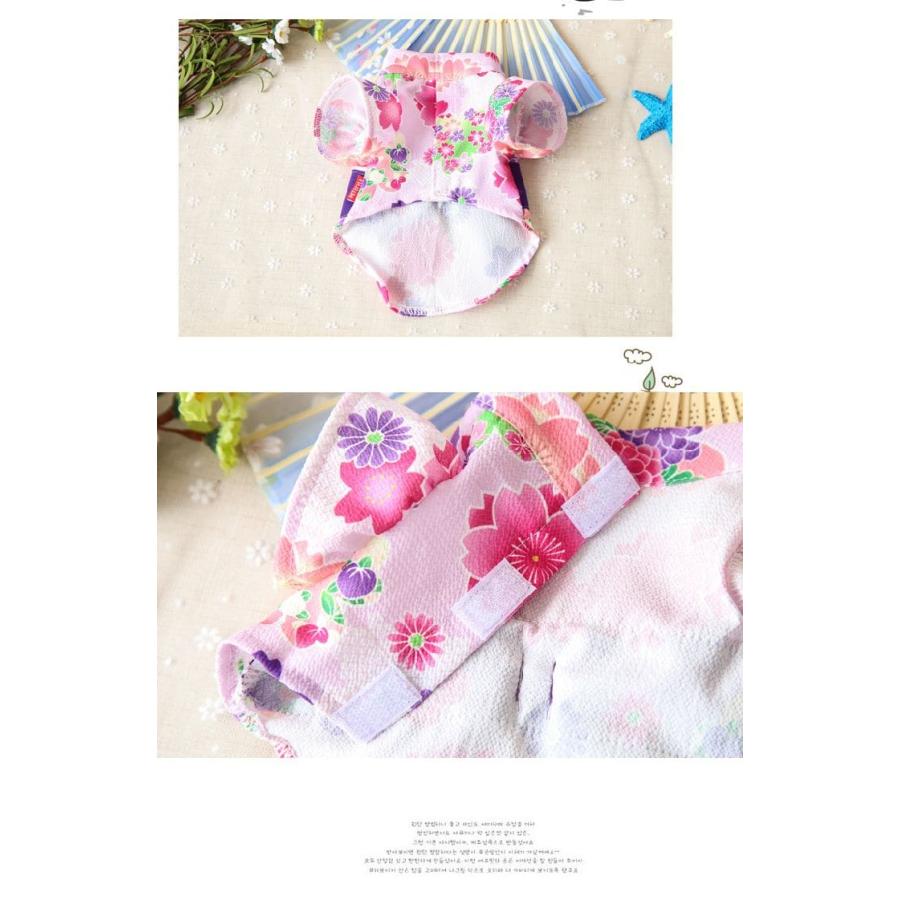 犬用浴衣 可愛いドッグウェア お祭り・お出かけ用 おしゃれな春夏和服 インスタ映え 浴衣服 猫用もあり メール便OK【a156】【送料無料】 |  | 07