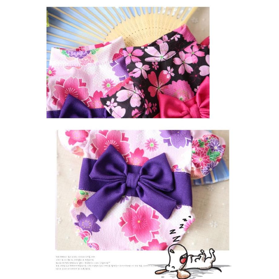 犬用浴衣 可愛いドッグウェア お祭り・お出かけ用 おしゃれな春夏和服 インスタ映え 浴衣服 猫用もあり メール便OK【a156】【送料無料】 |  | 09