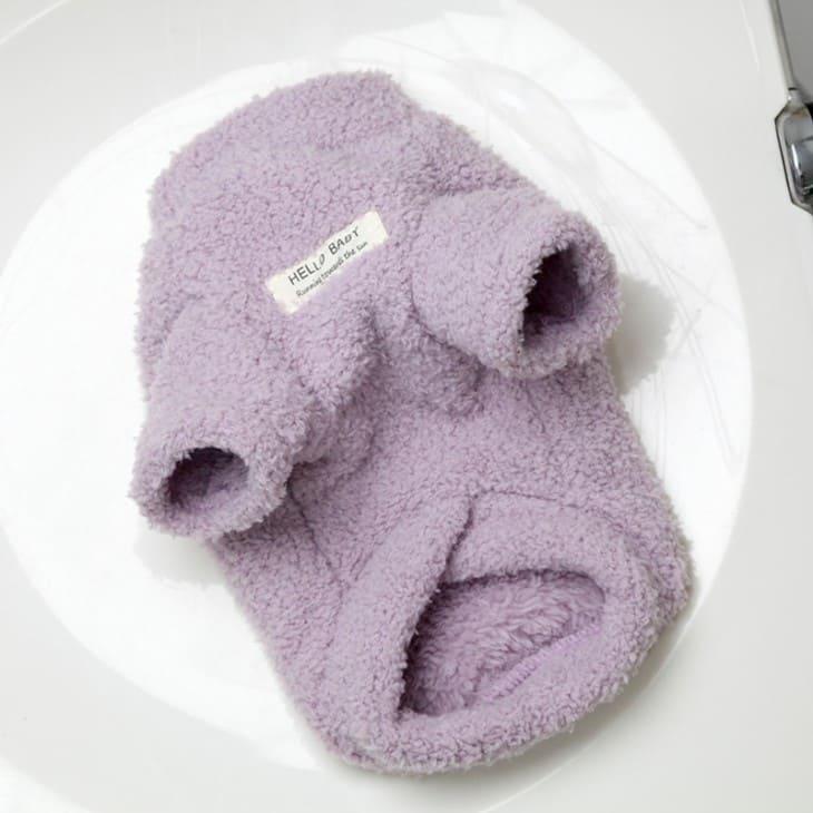 超可愛い! 冬 犬 服 かわいい 犬服 カラフル くすみカラー Dカン付き ノースリーブ ベスト ふわふわ もこもこ あったか 秋冬 防寒 ペットウエア【a415】 |  | 10