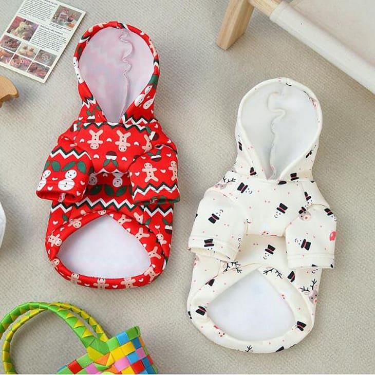 冬 超可愛い！小型犬服 フーディ ドッグウェア クリスマス 雪だるま ジンジャーマン サンタ トナカイ ペットウェア【a418】【送料無料】 |  | 07