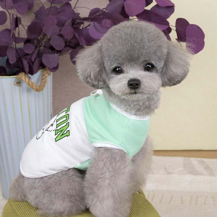 犬服 秋用 小型犬 タンクトップ ドッグウェア 袖なし メッシュ くまちゃん 涼しい カットソー 男の子 女の子 シンプル シャツ パピー【a435】 |  | 04