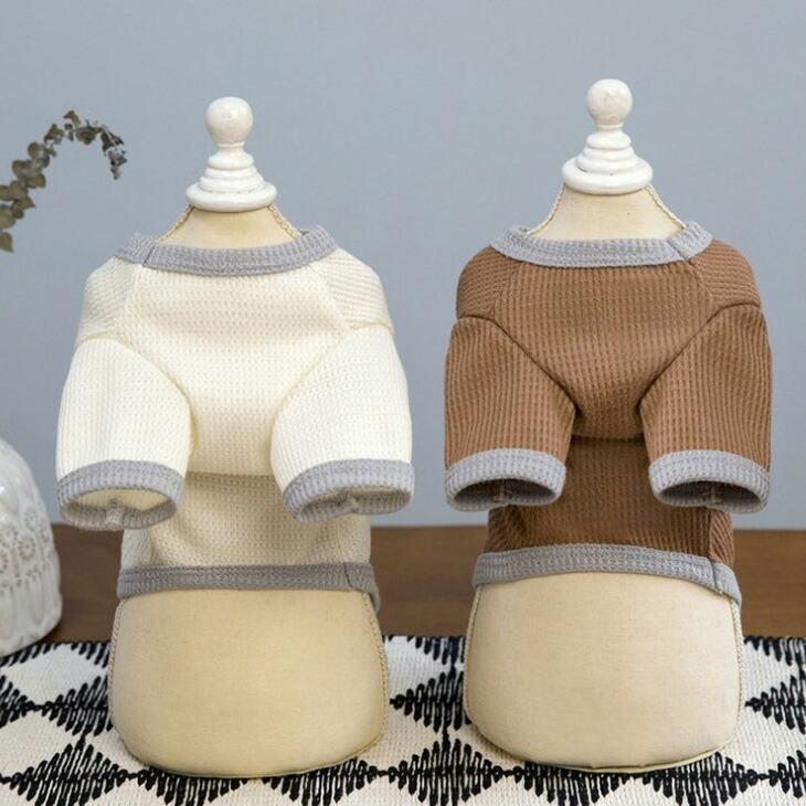 NEW! 超!可愛い 春服 犬服 猫服 小型犬用 半袖 ワッフル くまちゃん Tシャツ 春シャツ【a438】 |  | 06