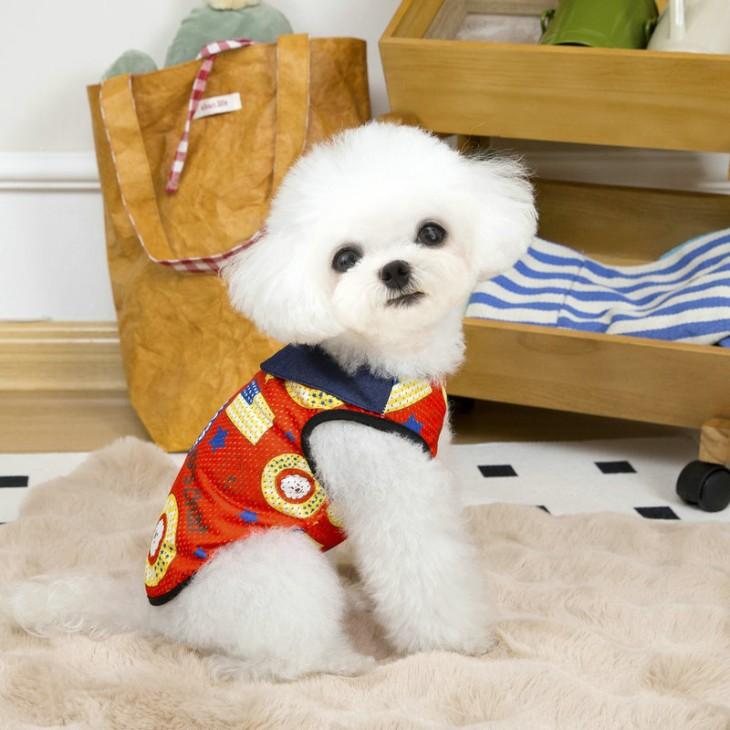【小型犬】NEW! 超!可愛い 春夏 犬服 猫服 小型犬用 袖なし タンクトップ 男の子 女の子 メッシュ アメリカン 春トップス おしゃれ【a449】 |  | 06