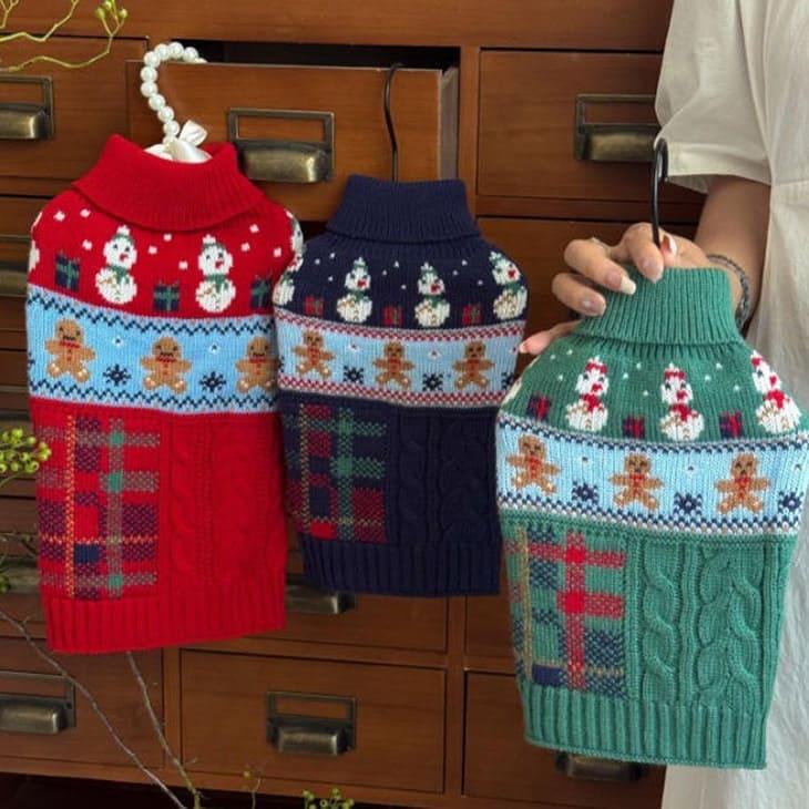 【最終値下げ】冬 犬服 NEW! 超可愛い！小型犬服 トップス ニット セーター ドッグウェア クリスマス雪だるま【a470】 |  | 04