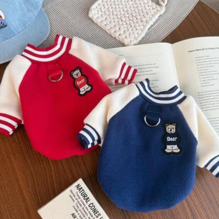 犬 冬服 NEW! 超かわいい！ スタジャン 秋冬 新作 スタジアムジャンパー風【a471】 | 