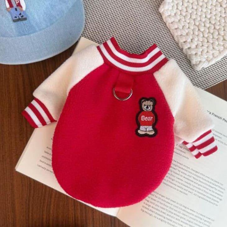 犬 冬服 NEW! 超かわいい！ スタジャン 秋冬 新作 スタジアムジャンパー風【a471】 |  | 03