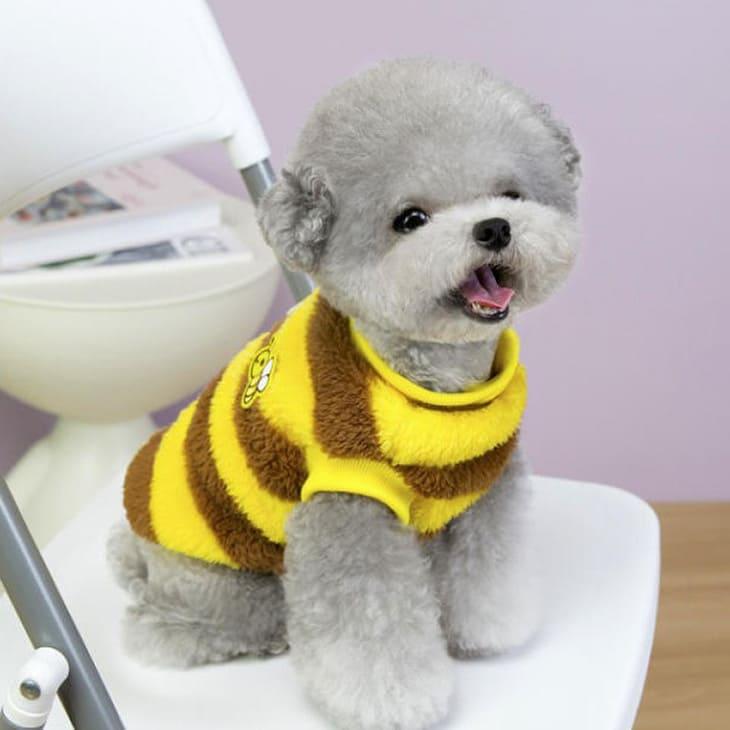 超可愛い! 秋冬 新作 犬服 かわいい ハニー ミツバチ コスプレ トップス【a473】 | 